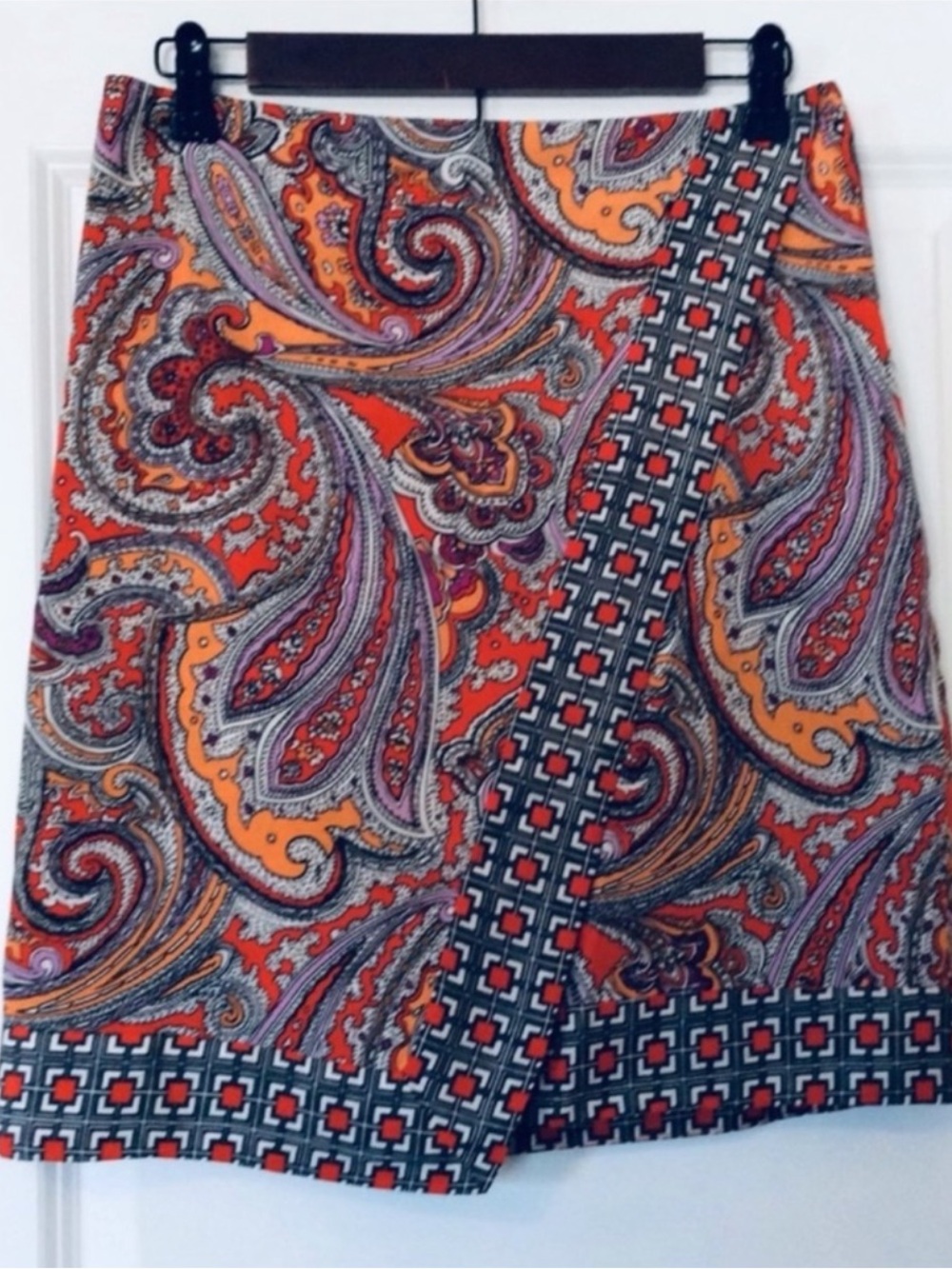 NY&CO Asymmetric Paisley Skirt